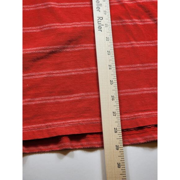 Fossil Polo Shirt Vintage Fit Mens Size XL Distressed 54 Striped Short Sleeve - Picture 13 of 13